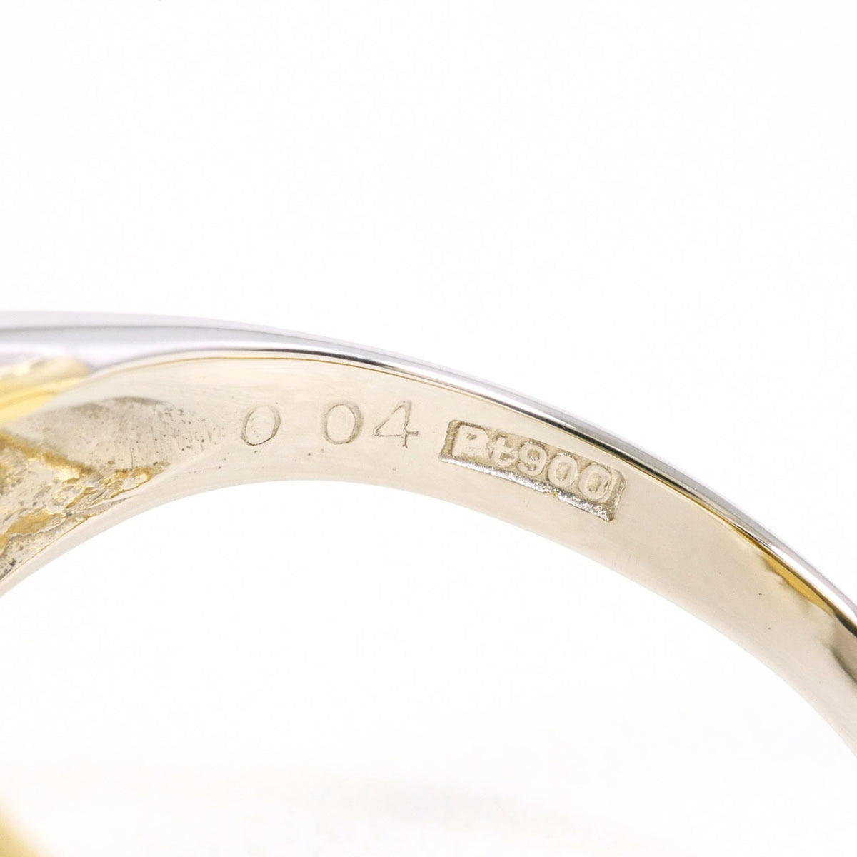 Unbranded Platinum Yellow Gold Yellow Gold (18K) Platinum 900 Band Ring (Pre-Owned)