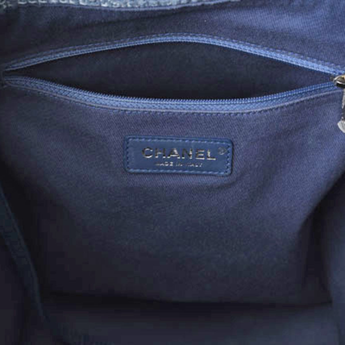 Chanel Cotton Canvas Denim Backpack (Pre-Owned)
