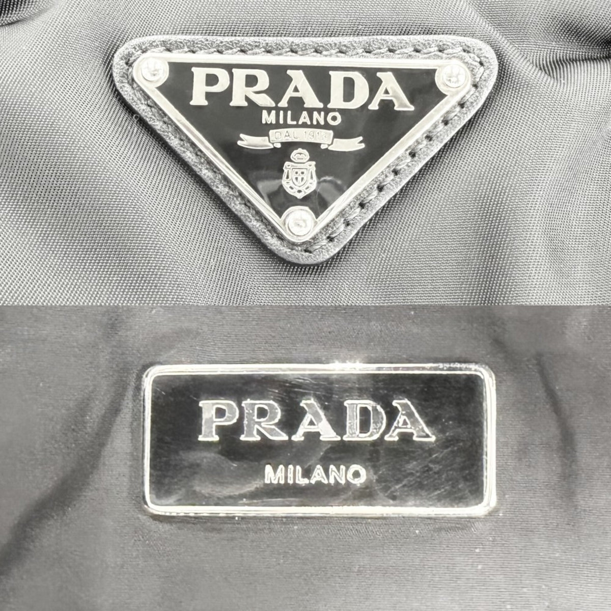 Prada Black Nylon Handbag Shoulder Bag Tote Bag (Pre-Owned)