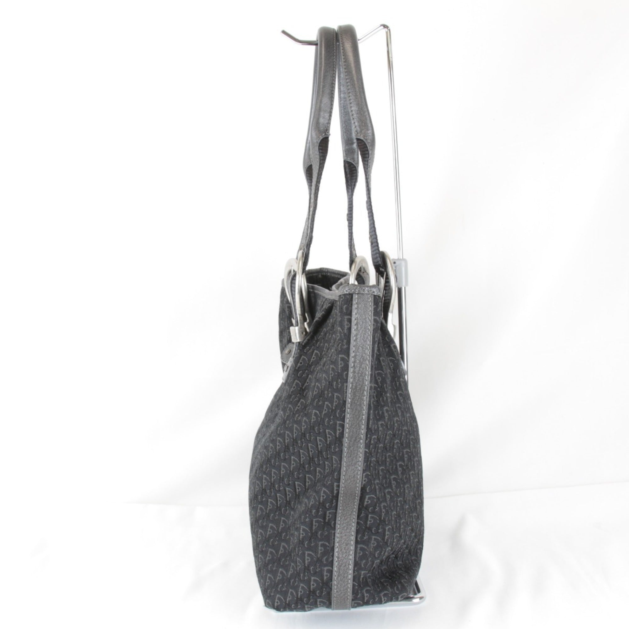 Christian Dior Trotter Black Canvas Tote Bag (Pre-Owned)