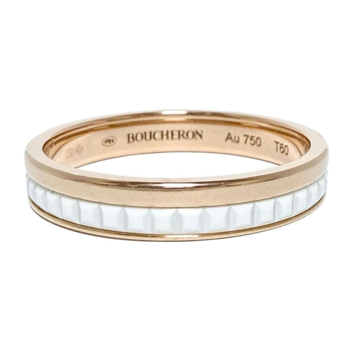 Boucheron Pink Gold (18K) Ceramic Band Ring (Pre-Owned)