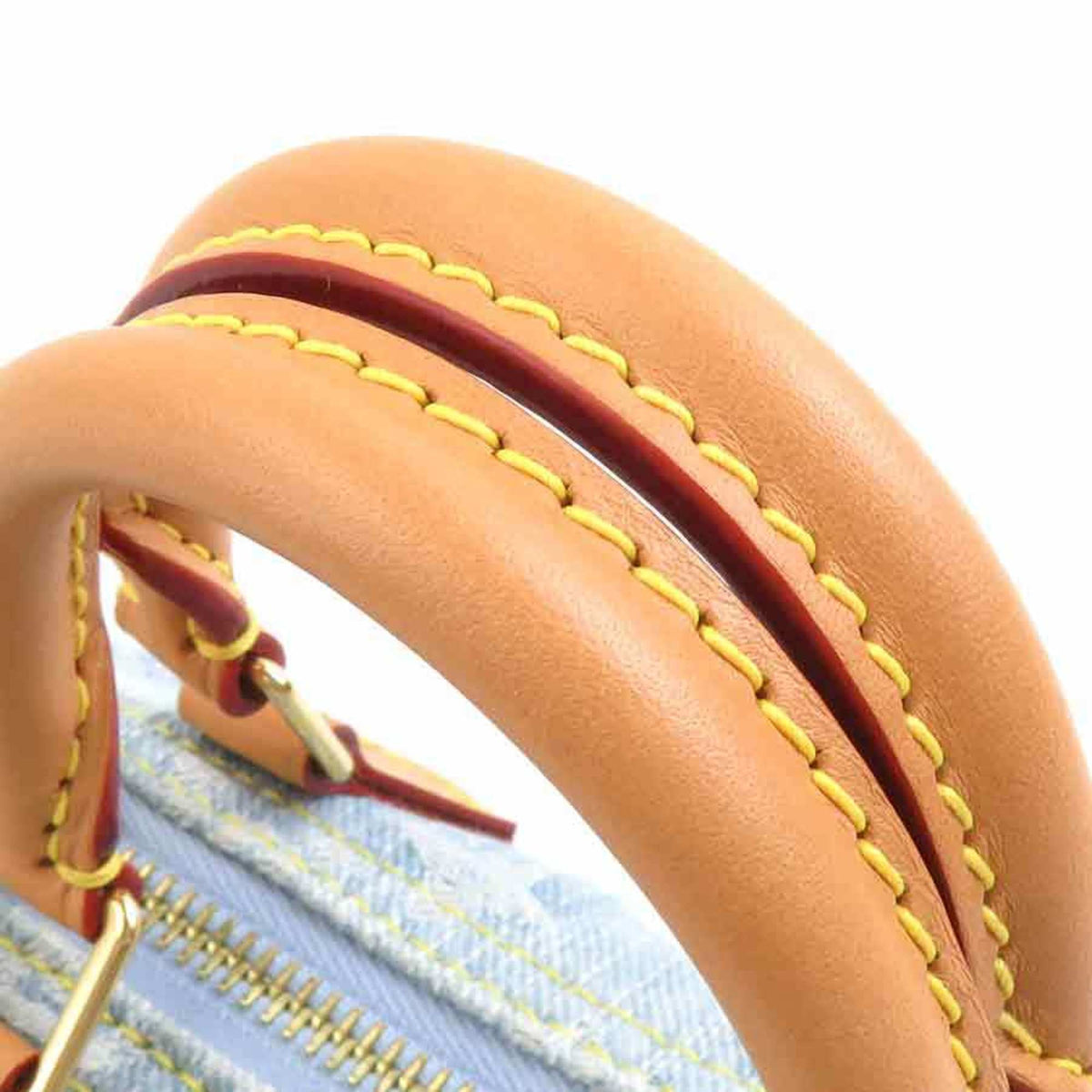 Louis Vuitton Sky Blue Monogram Denim Handbag Shoulder Bag (Pre-Owned)