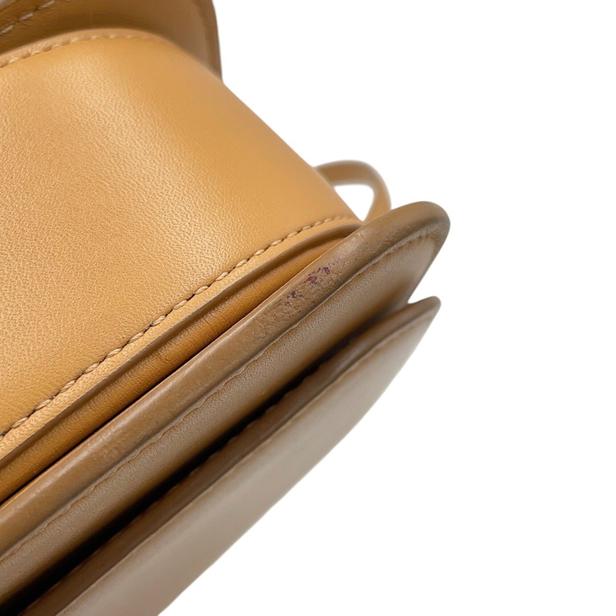 Loewe Brown Leather Handbag Shoulder Bag (Pre-Owned)