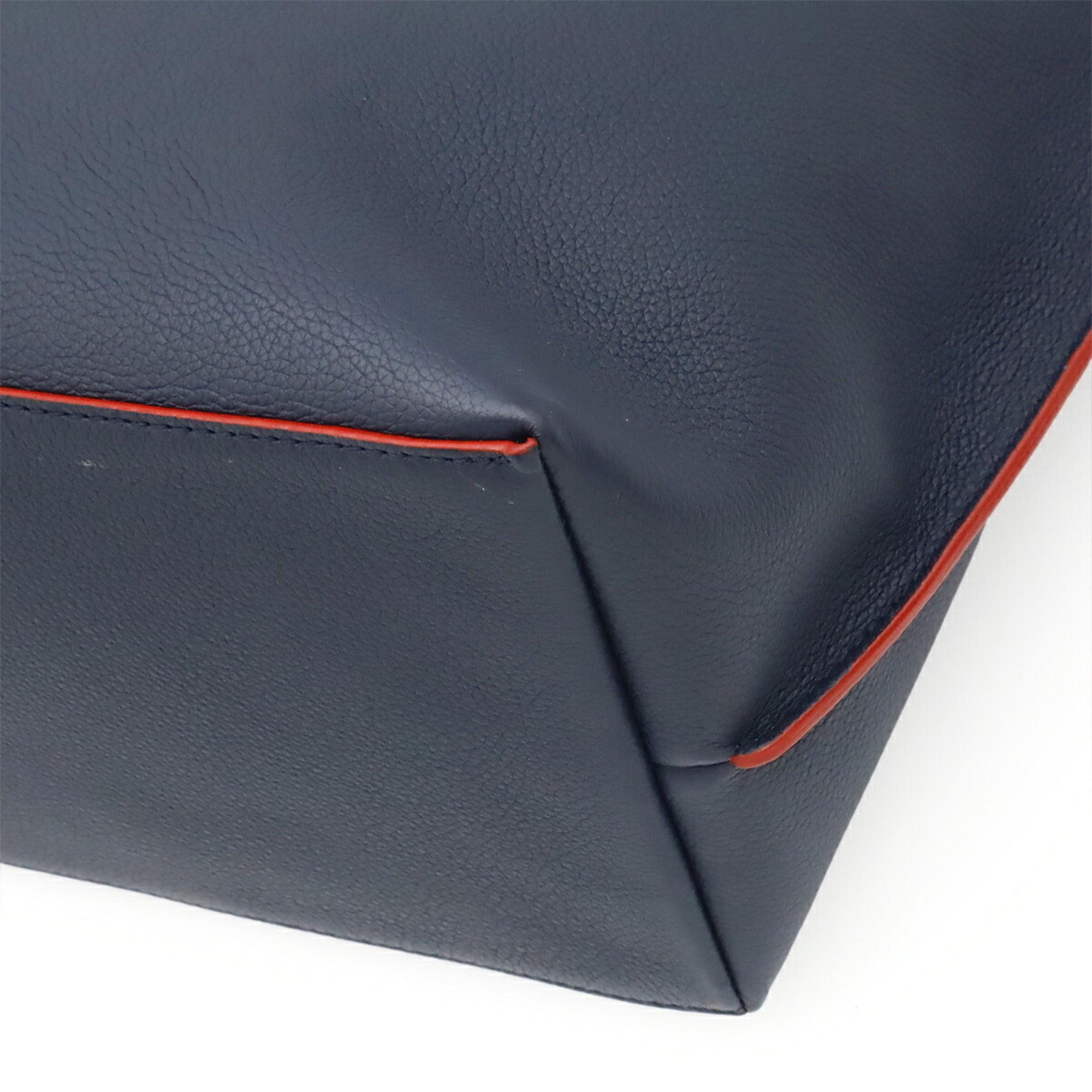 Louis Vuitton Marine Rouge Navy Leather Tote Bag (Pre-Owned)