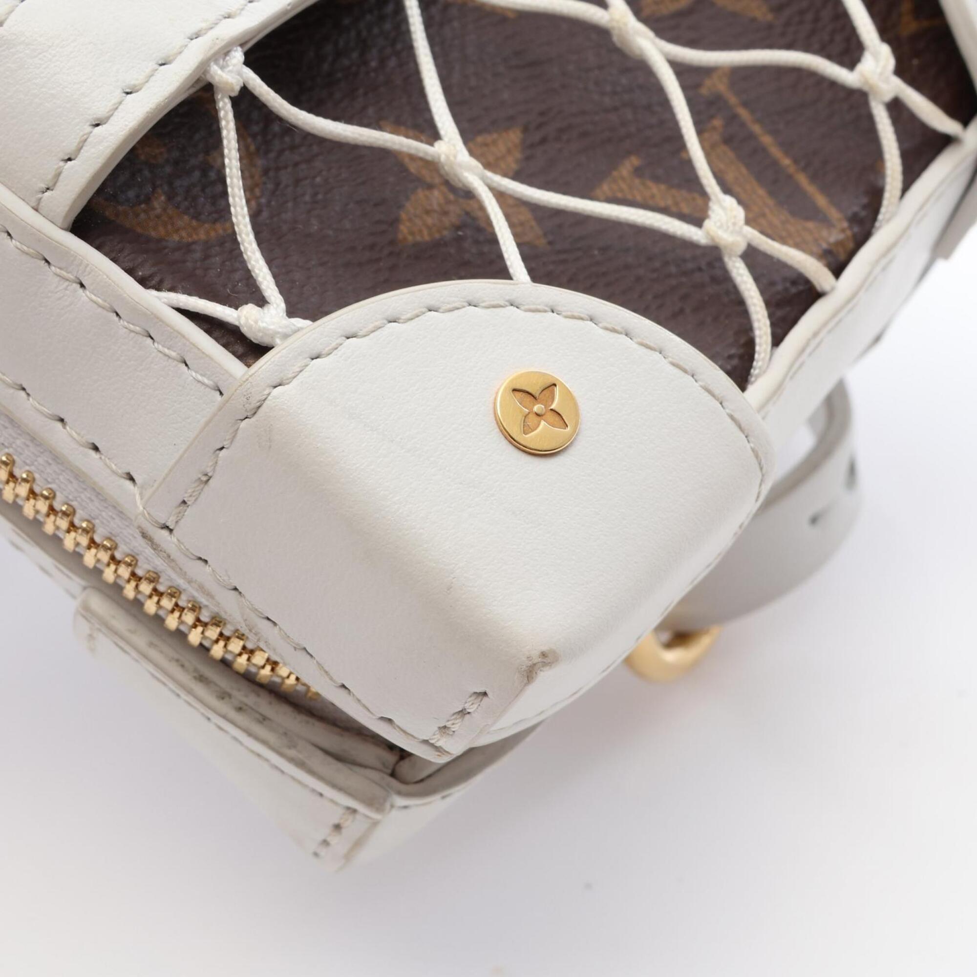 Louis Vuitton Brown Monogram White Monogram Leather Fanny Pack Handbag (Pre-Owned)