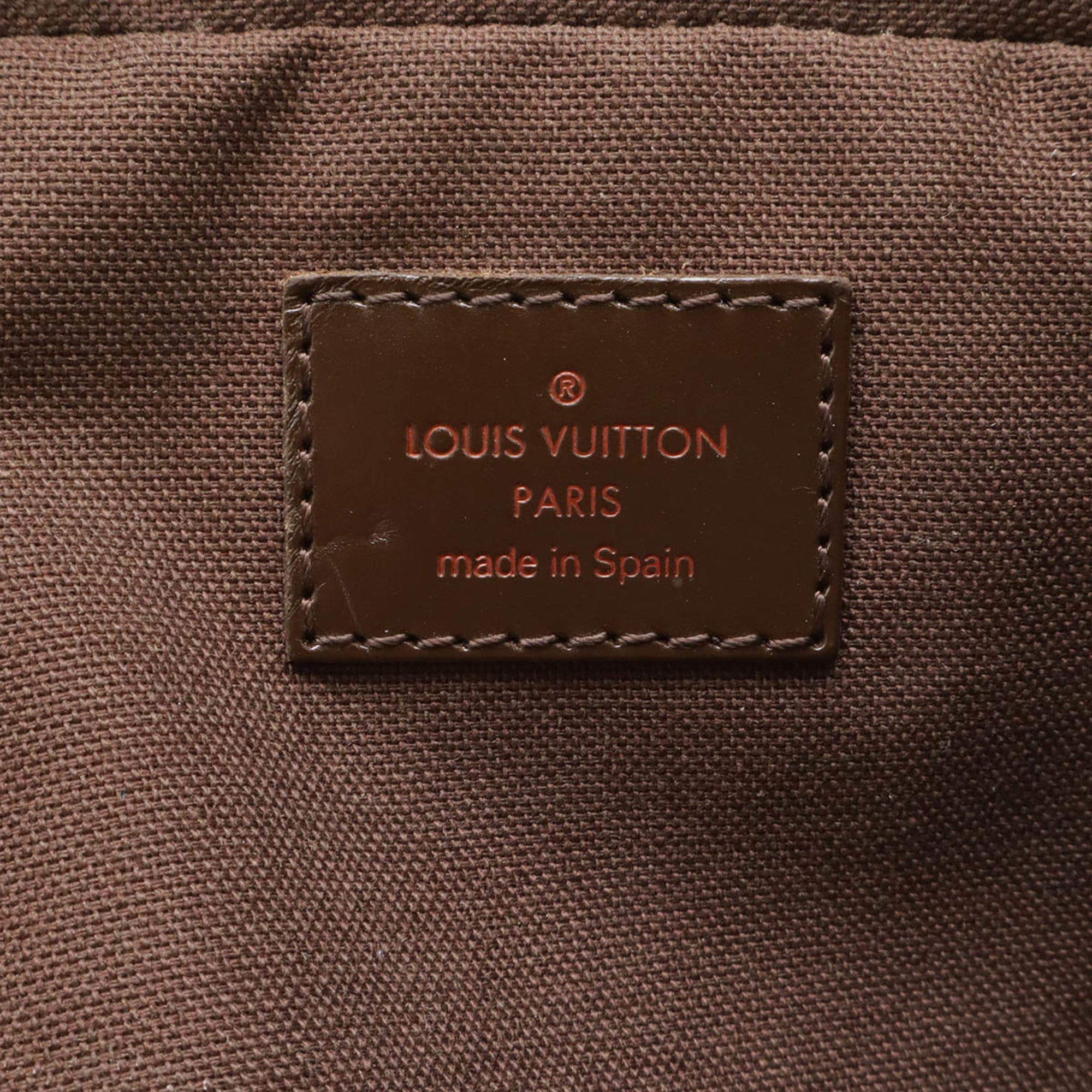 Louis Vuitton Brown Damier Canvas Pvc Pouch Shoulder Bag Sling Bag (Pre-Owned)