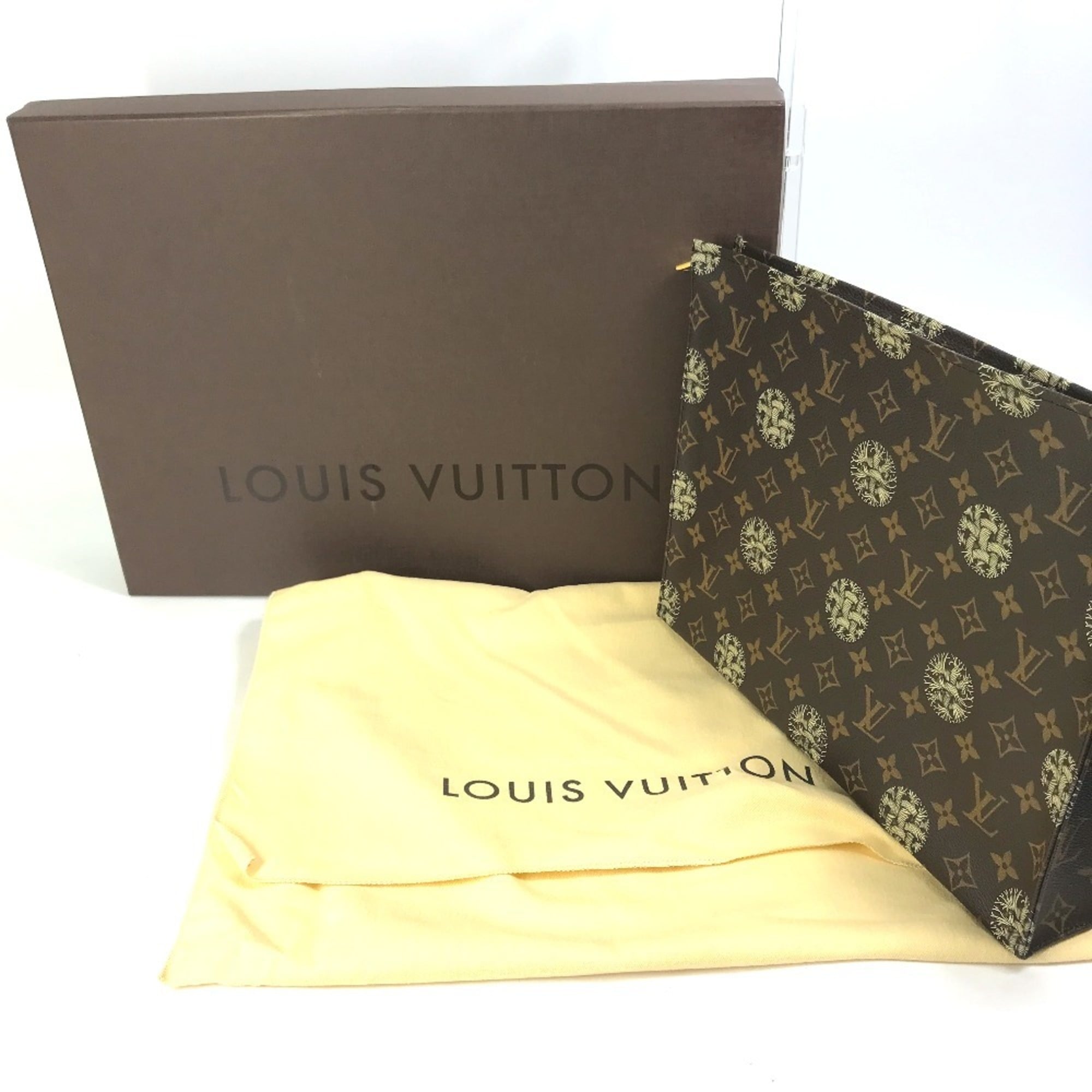 Louis Vuitton Brown Monogram Clutch Bag Pochette (Pre-Owned)