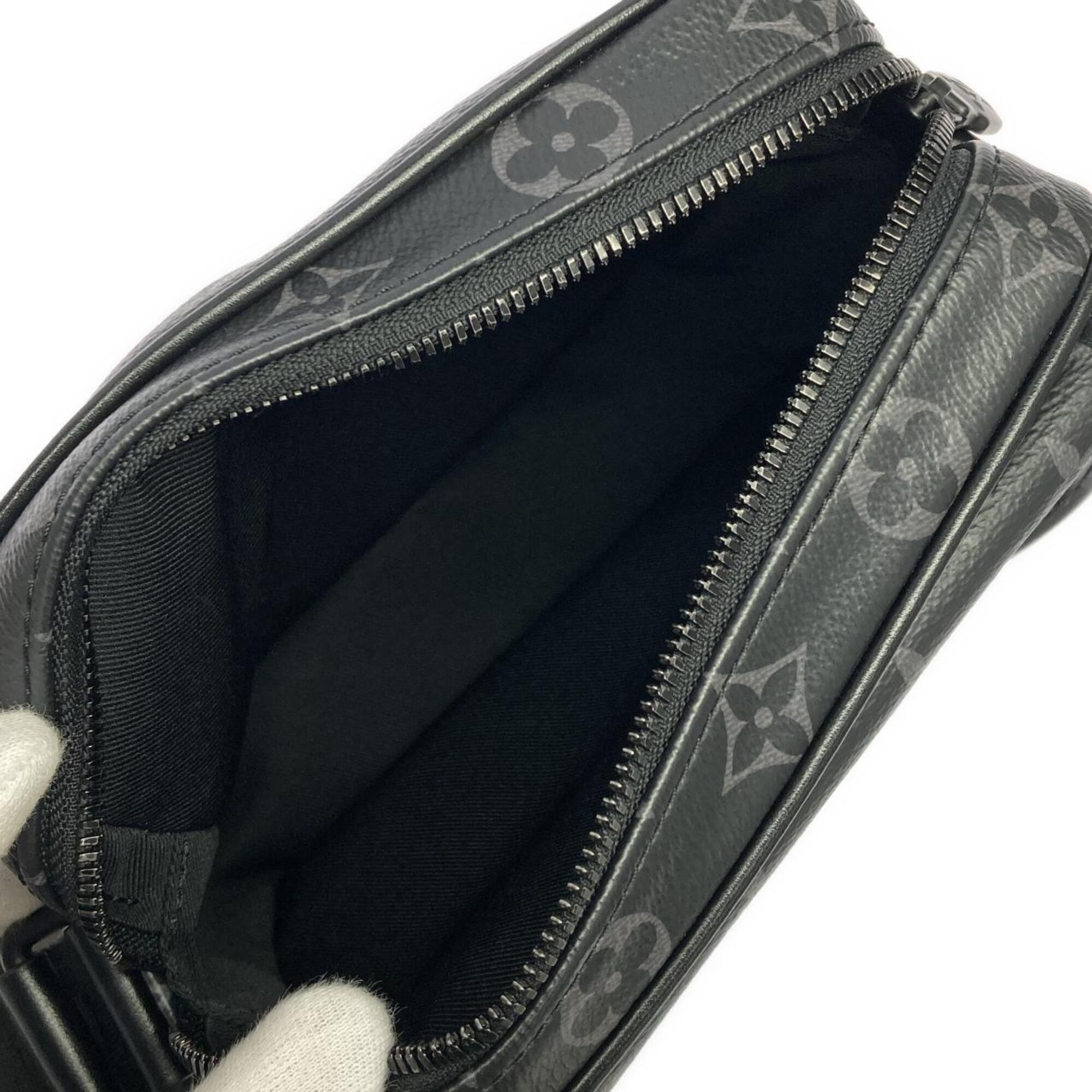 Louis Vuitton Black Coated Canvas Shoulder Bag (Pre-Owned)