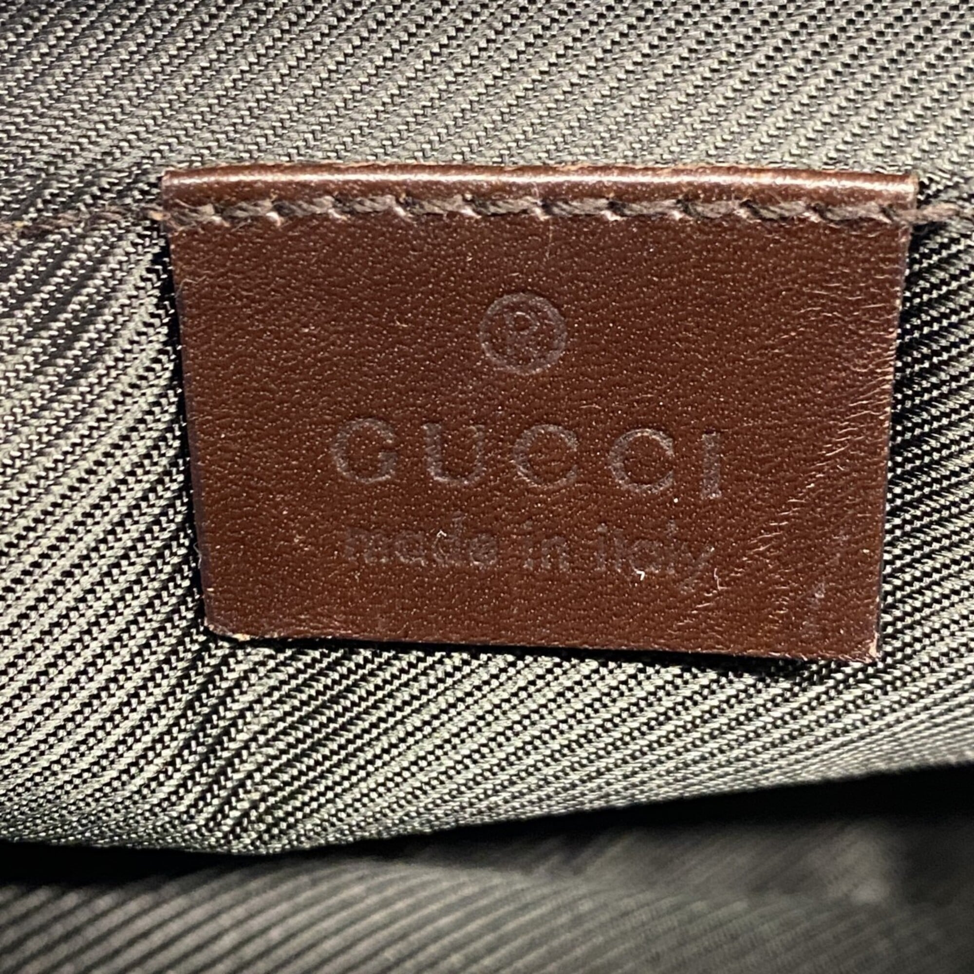 Gucci Brown Denim Shoulder Bag (Pre-Owned)