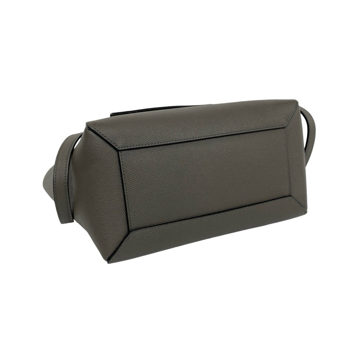 Celine Gray Leather Handbag Shoulder Bag Tote Bag (Pre-Owned)