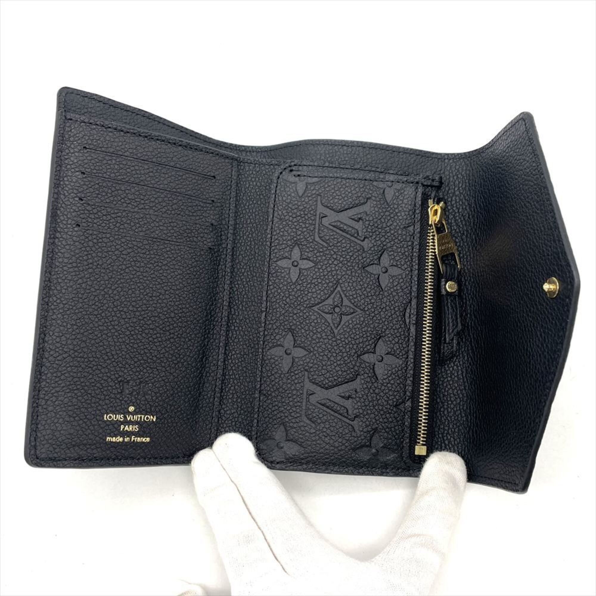 Louis Vuitton Black Monogram Monogram Empreinte Wallet (Tri-Fold) (Pre-Owned)