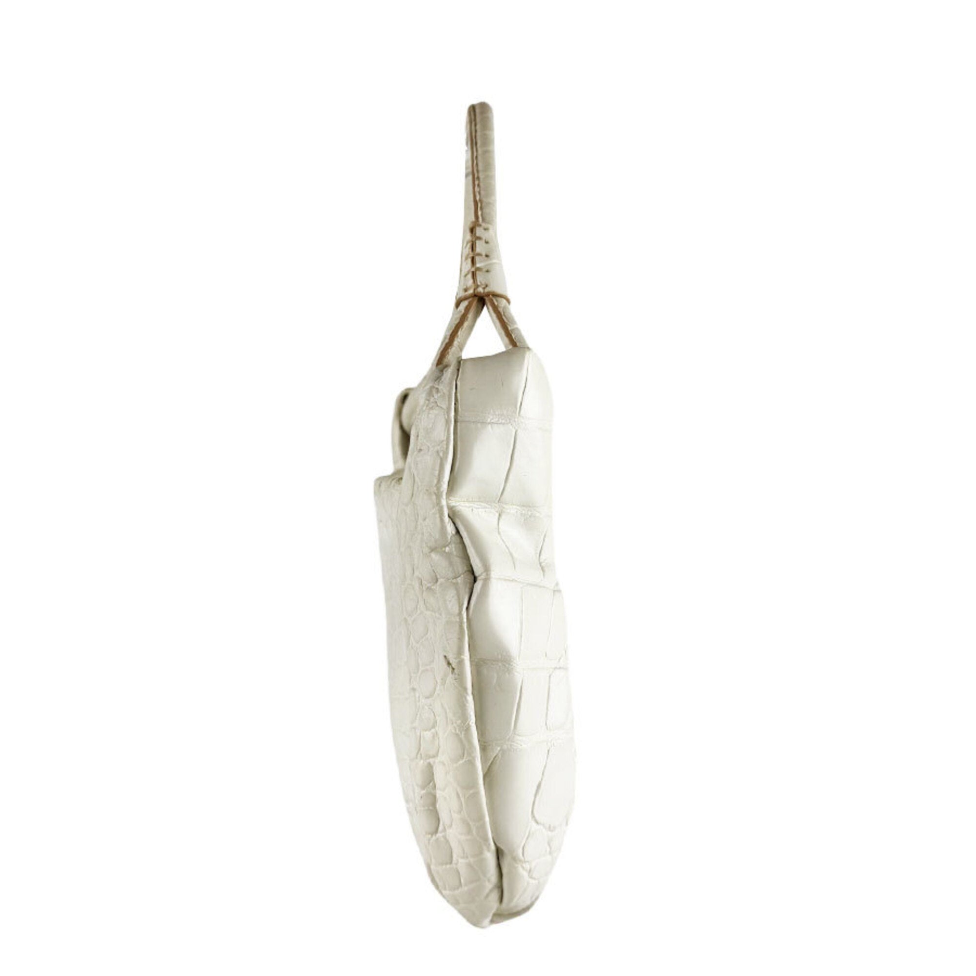 Prada Off-White Leather Handbag (Pre-Owned)