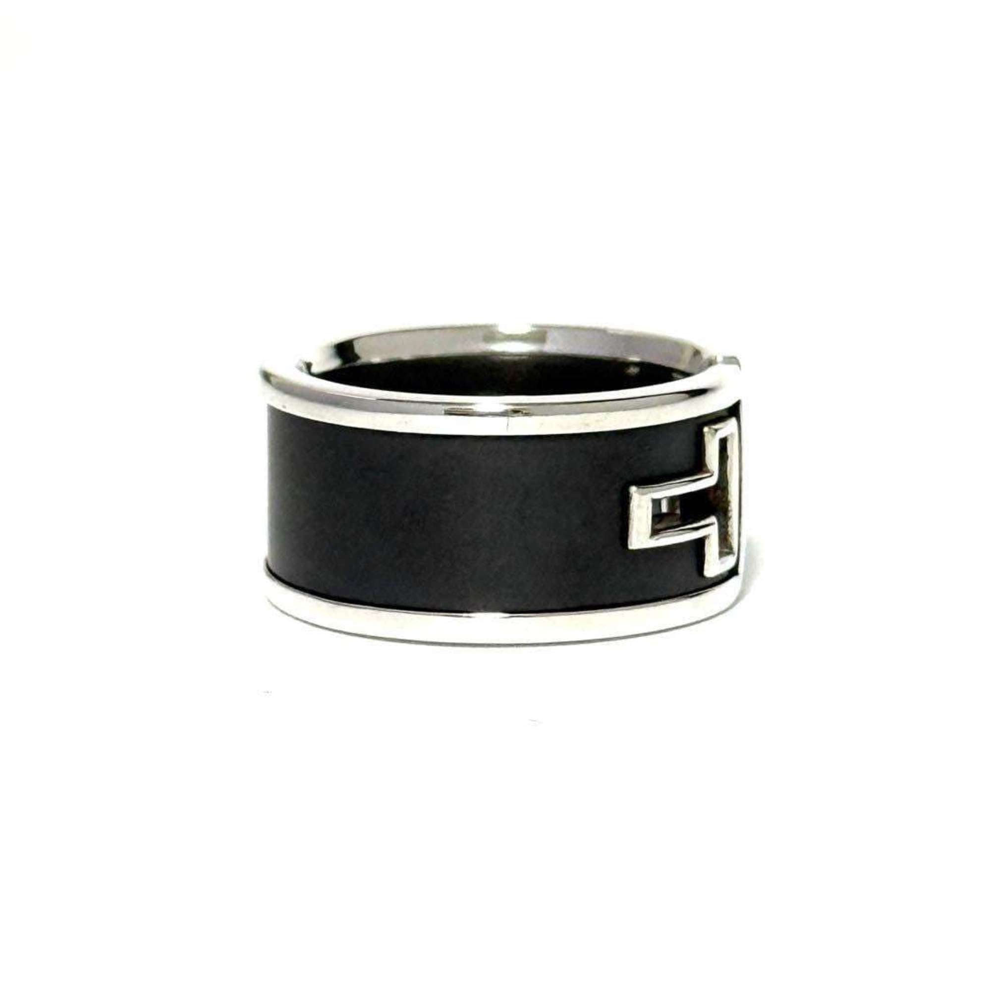 Tiffany Black Silver 925 Band Ring (Pre-Owned)
