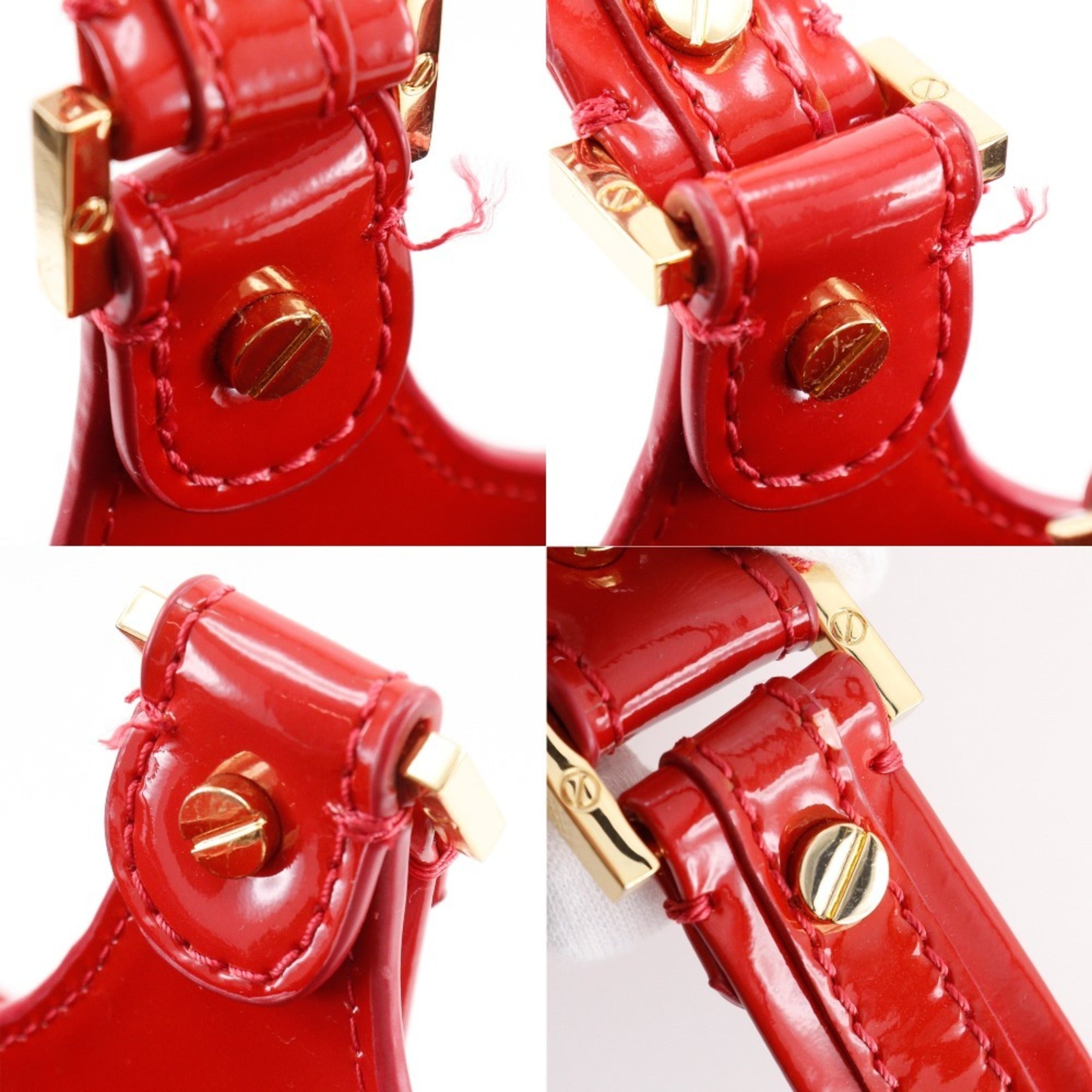 Tory Burch Red Color Leather Tote Bag (Pre-Owned)