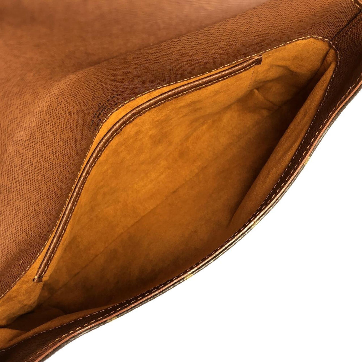 Louis Vuitton Marron Monogram Coated Canvas Shoulder Bag (Pre-Owned)