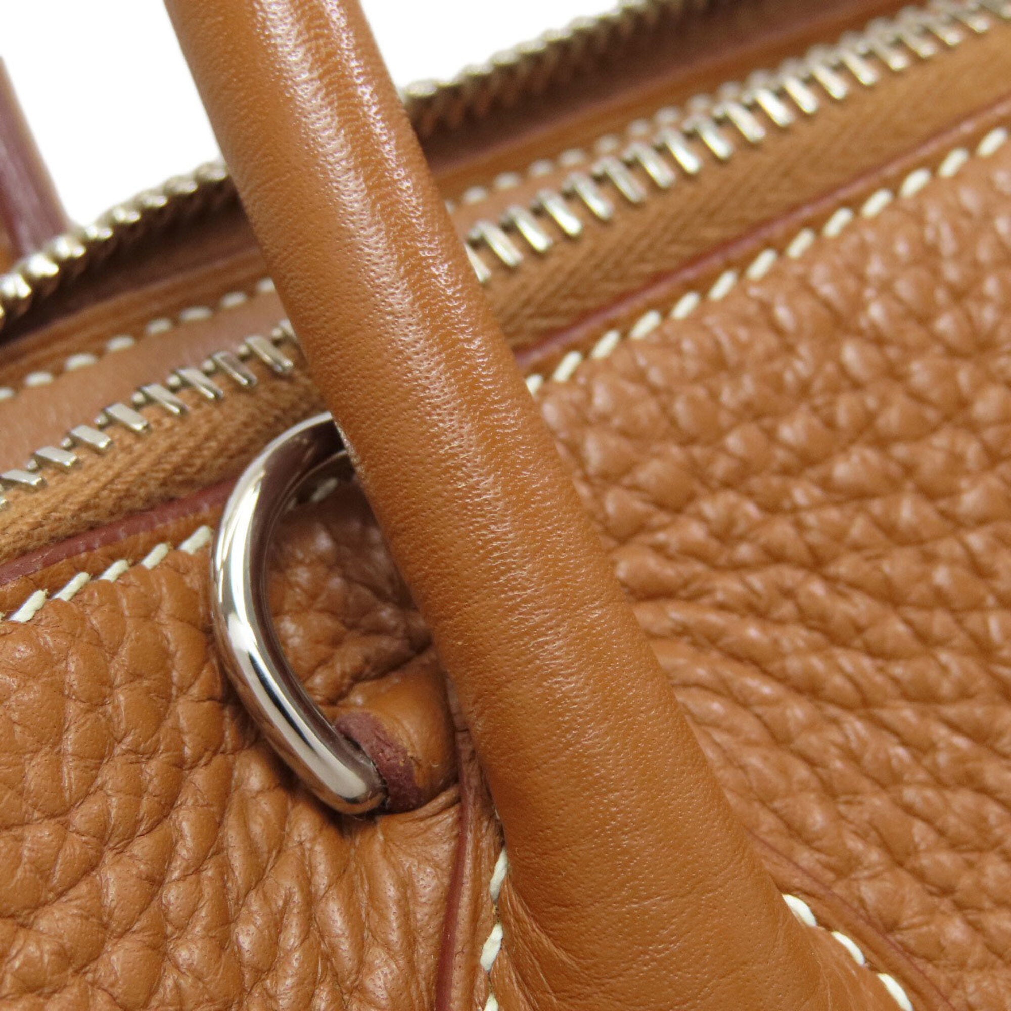 Hermes Gold Leather Handbag (Pre-Owned)