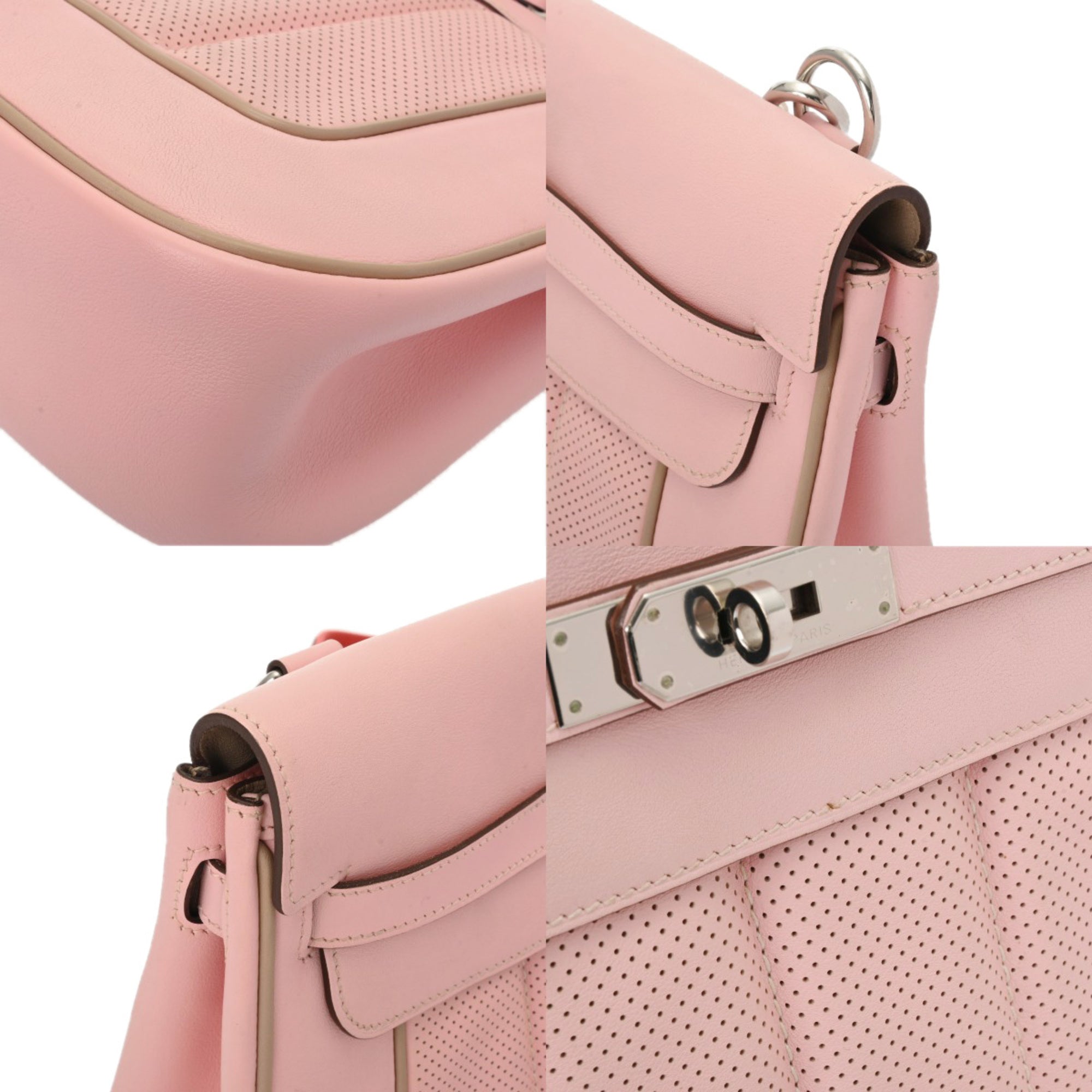 Hermes Rose Sakura Swift Leather Shoulder Bag (Pre-Owned)