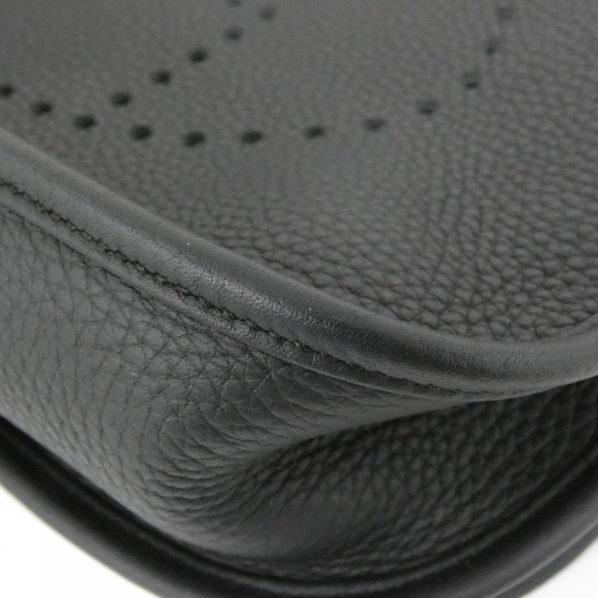 Hermes Black Taurillon Clemence Leather Shoulder Bag (Pre-Owned)
