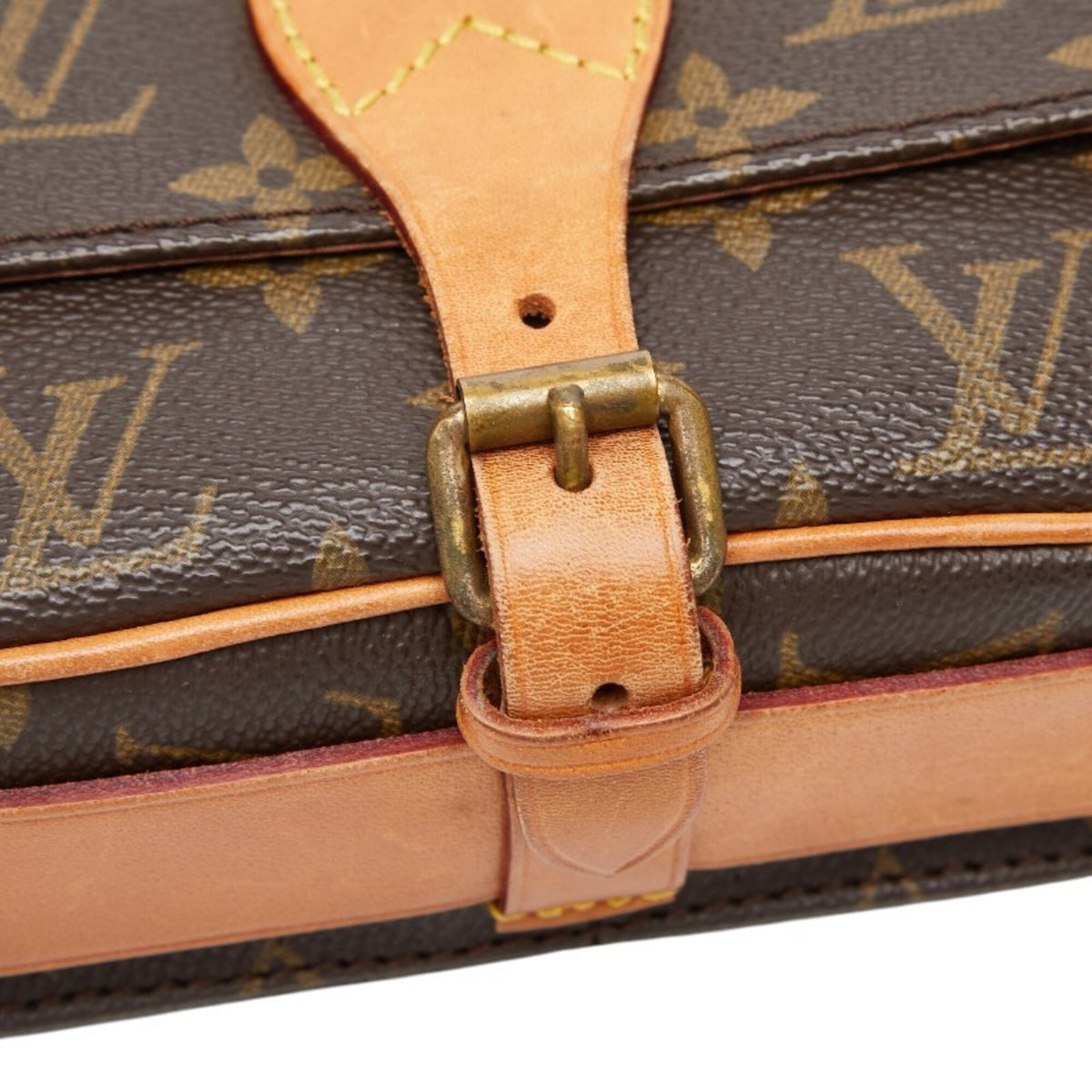 Louis Vuitton Brown Pvc Leather Shoulder Bag (Pre-Owned)