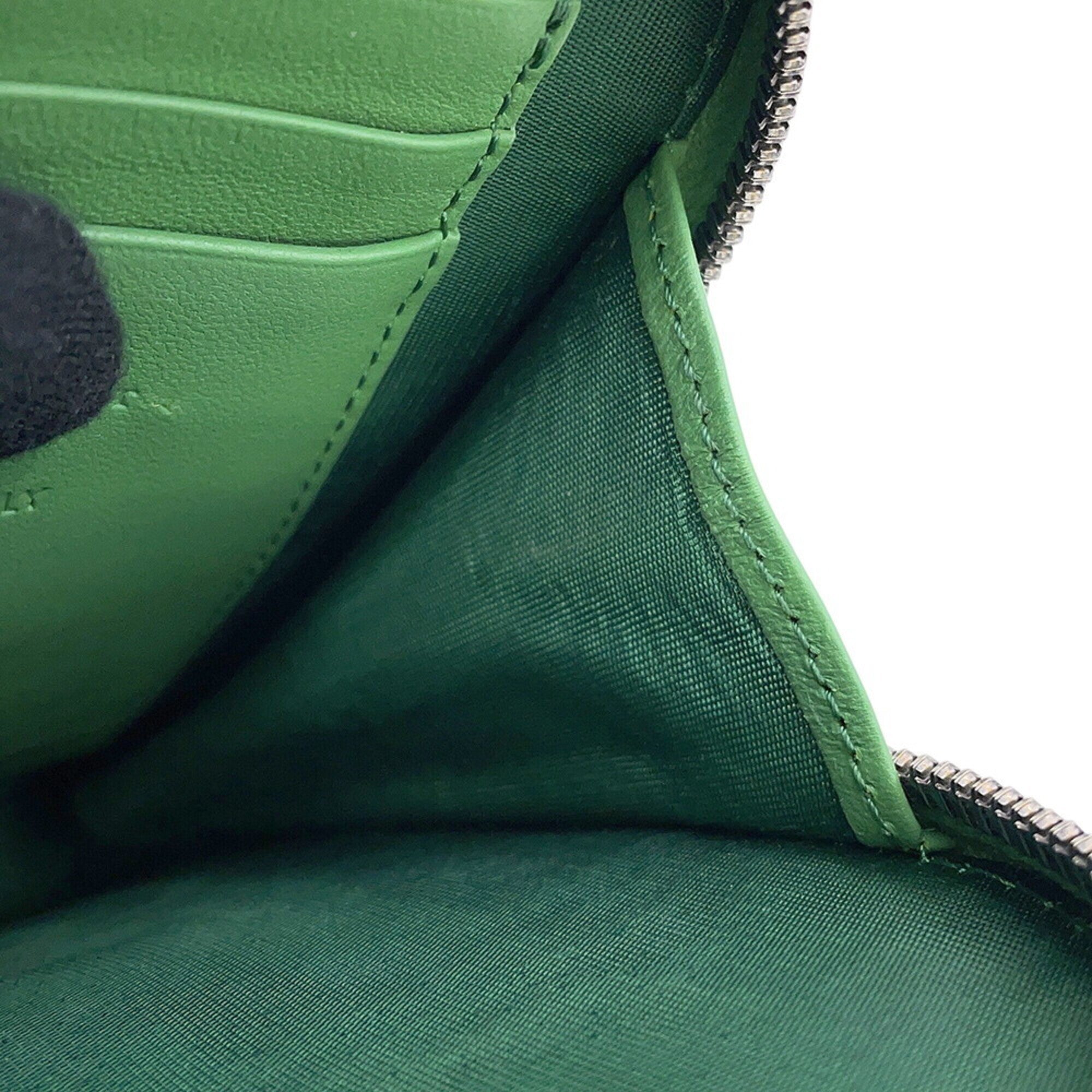 Christian Dior Green Leather Phone Wallet (Pre-Owned)