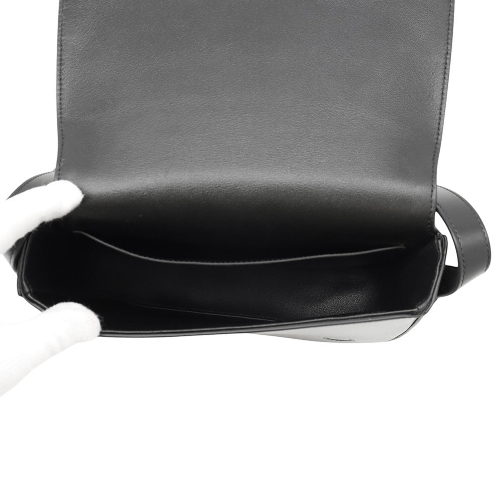 Celine Black Leather Handbag Shoulder Bag (Pre-Owned)