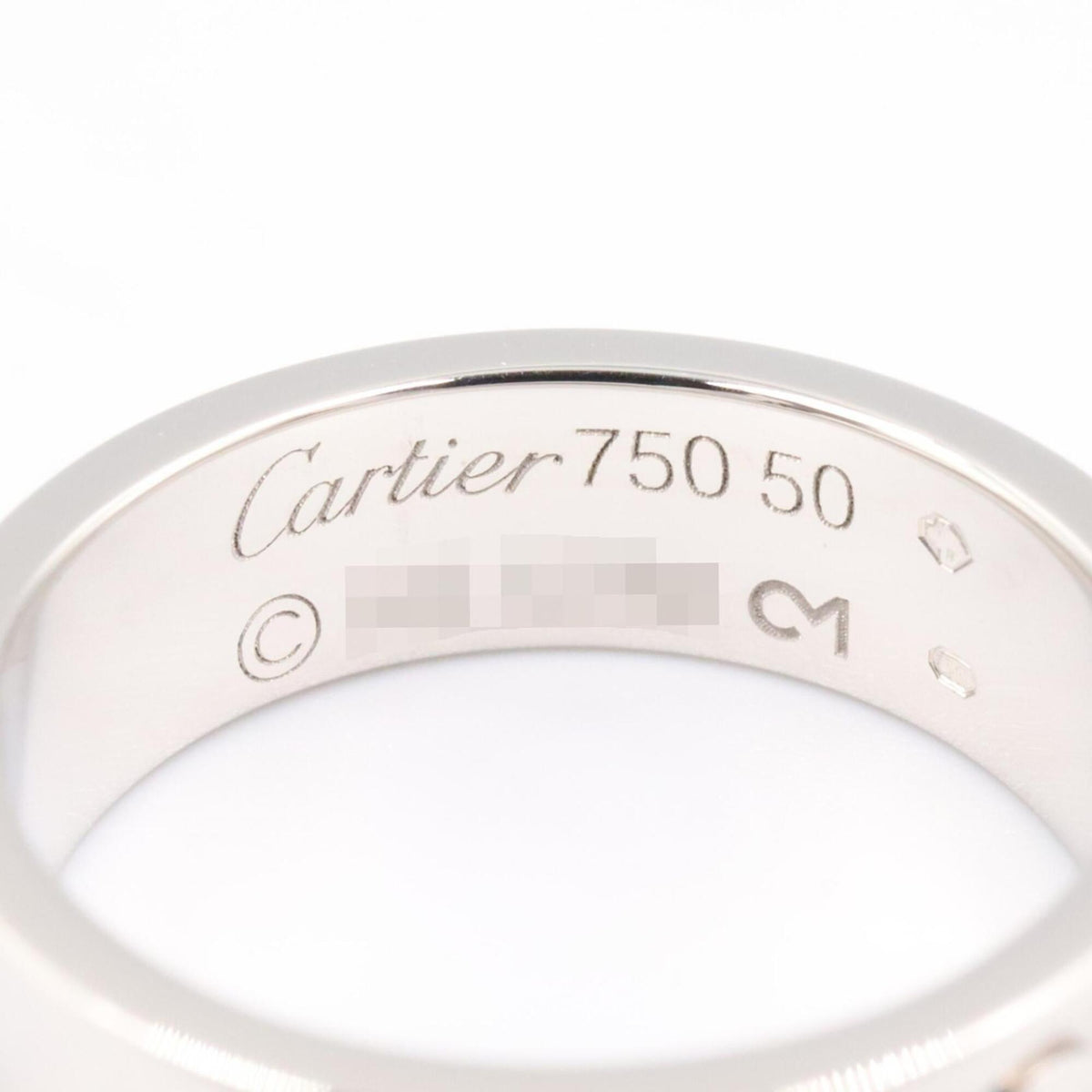 Cartier Silver White Gold (18K) Band Ring (Pre-Owned)