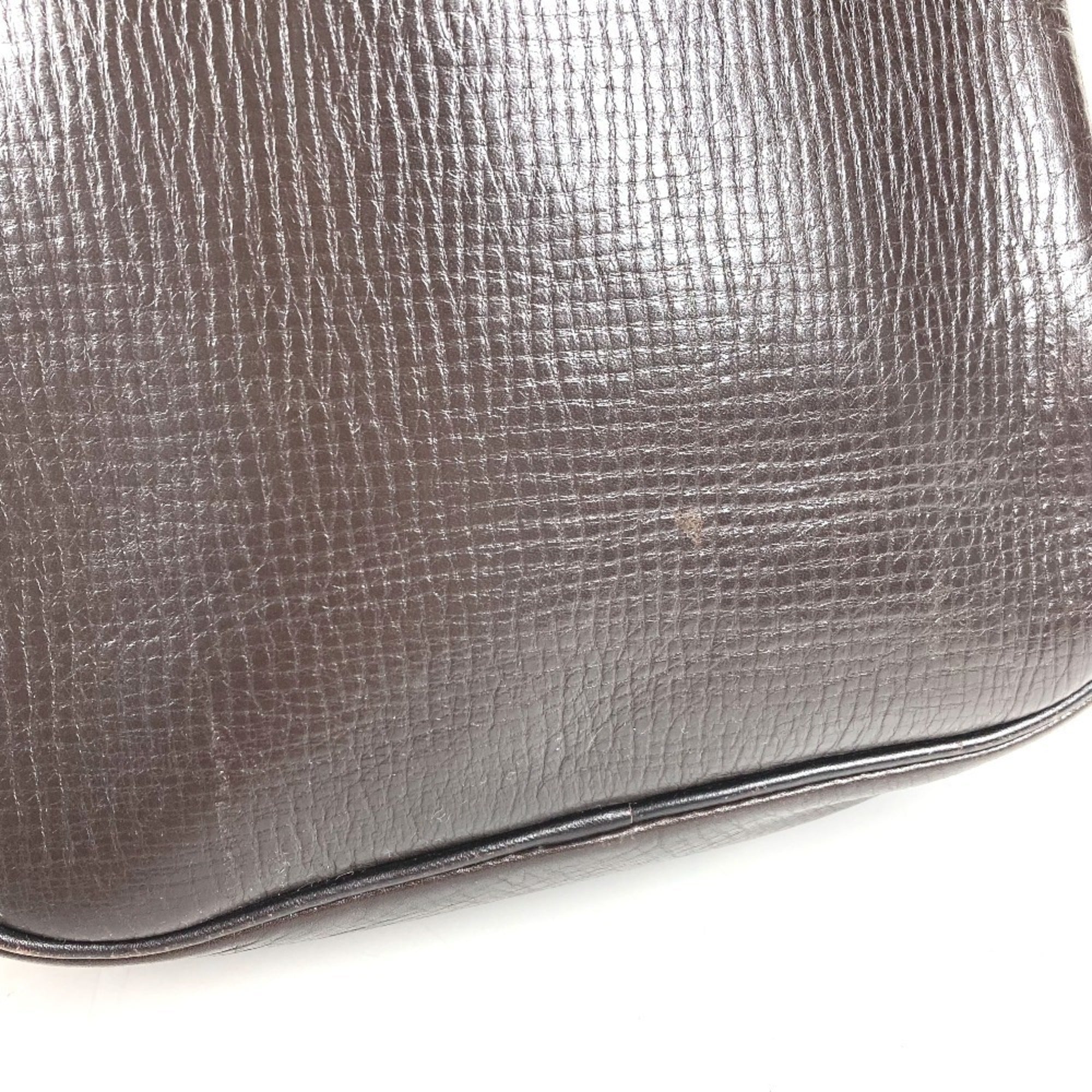 Louis Vuitton Brown Coffee Utah Leather Leather Pochette Shoulder Bag (Pre-Owned)