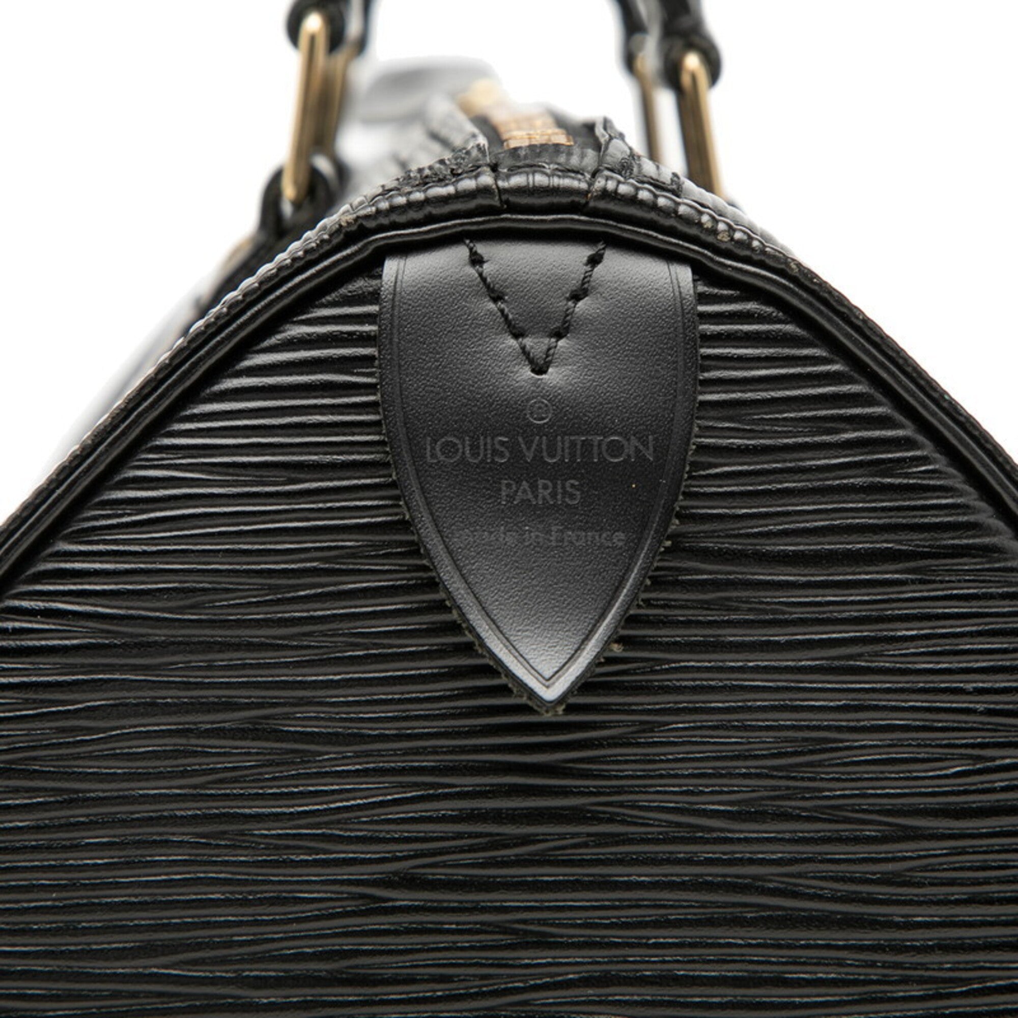 Louis Vuitton Black Noir Leather Boston Bag Handbag (Pre-Owned)