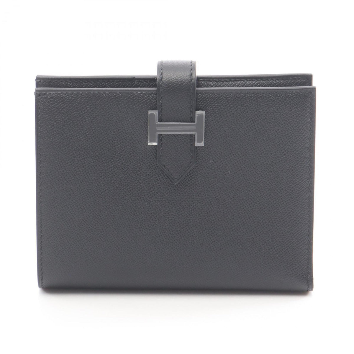 Hermes Black Leather Wallet (Bi-Fold) (Pre-Owned)