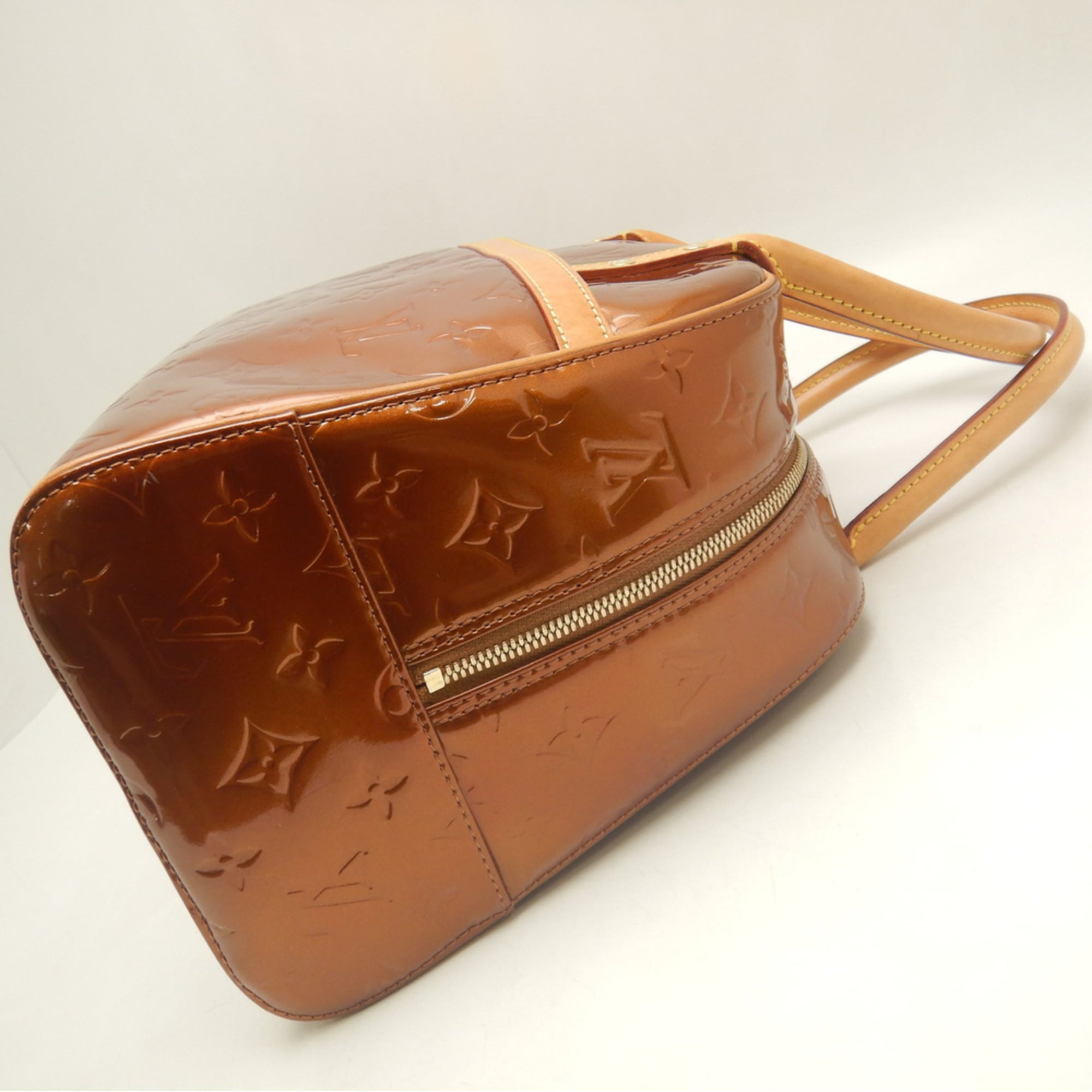 Louis Vuitton Bronze Monogram Monogram Vernis Handbag (Pre-Owned)
