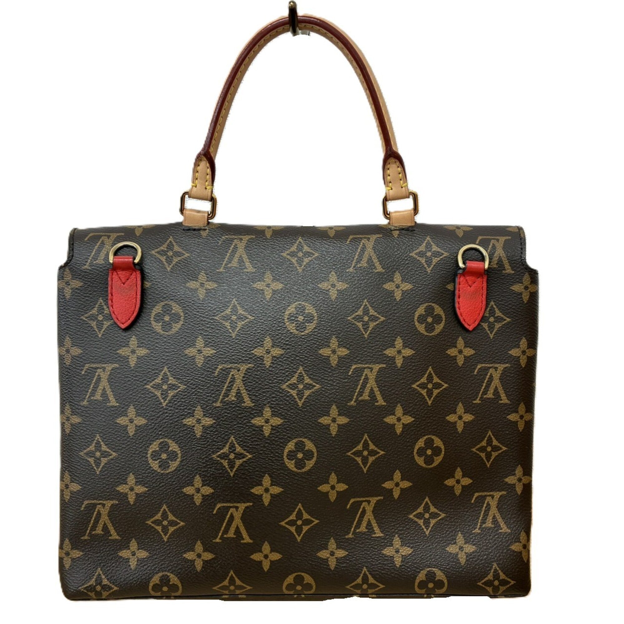 Louis Vuitton Monogram Brown Red Color Monogram Shoulder Bag (Pre-Owned)