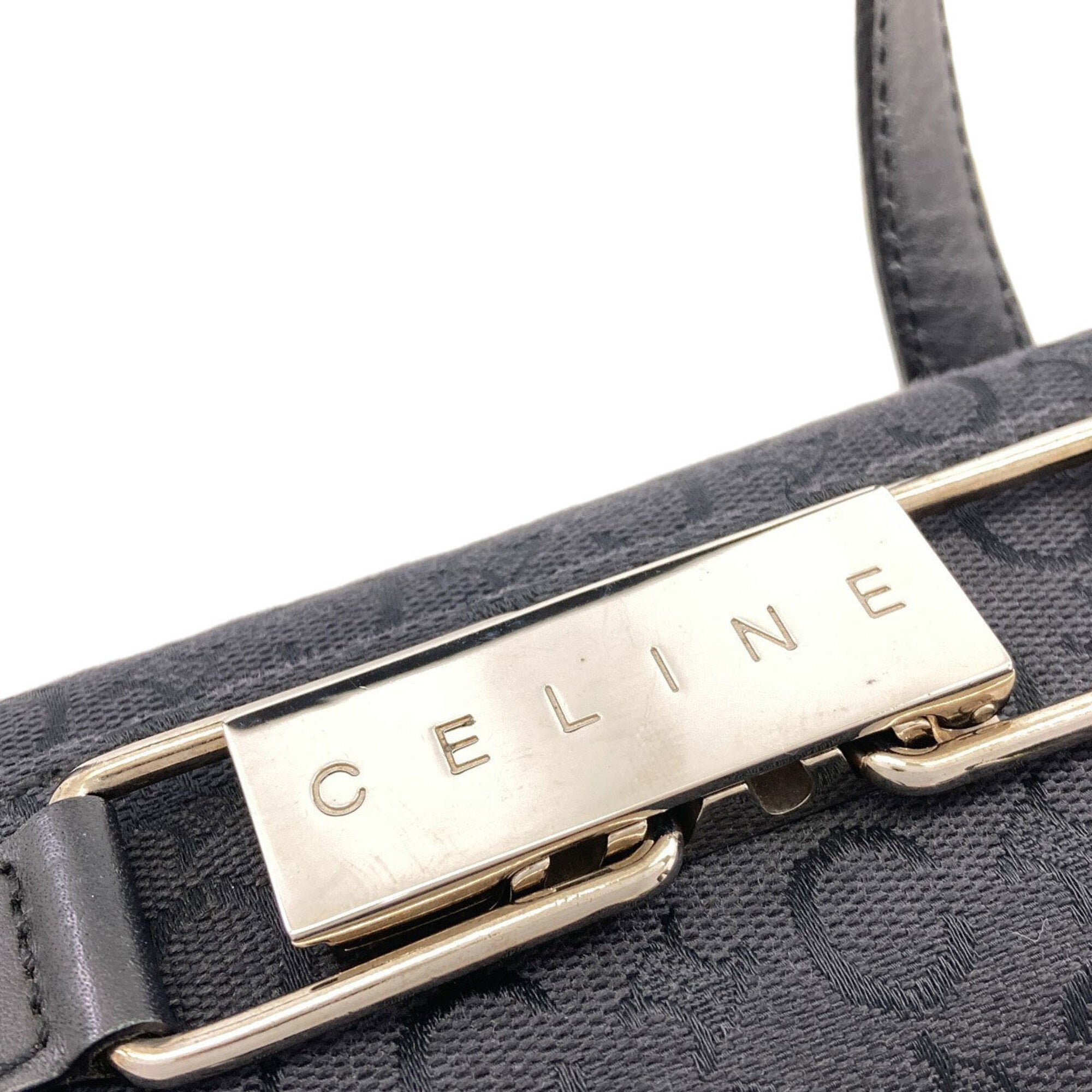 Celine Macadam Black Canvas Handbag (Pre-Owned)