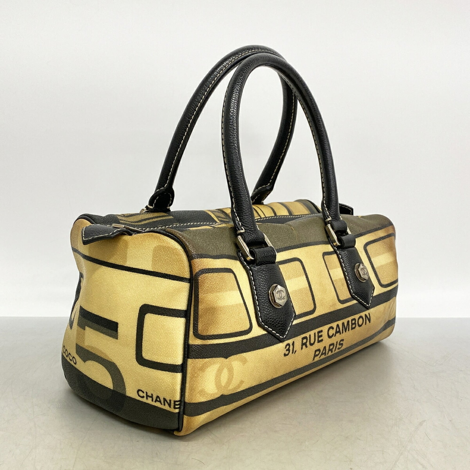 Chanel Beige Pvc Handbag (Pre-Owned)