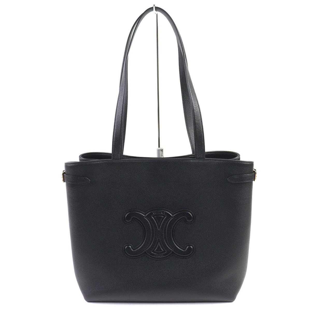 Celine Cabas Black Leather Tote Bag (Pre-Owned)