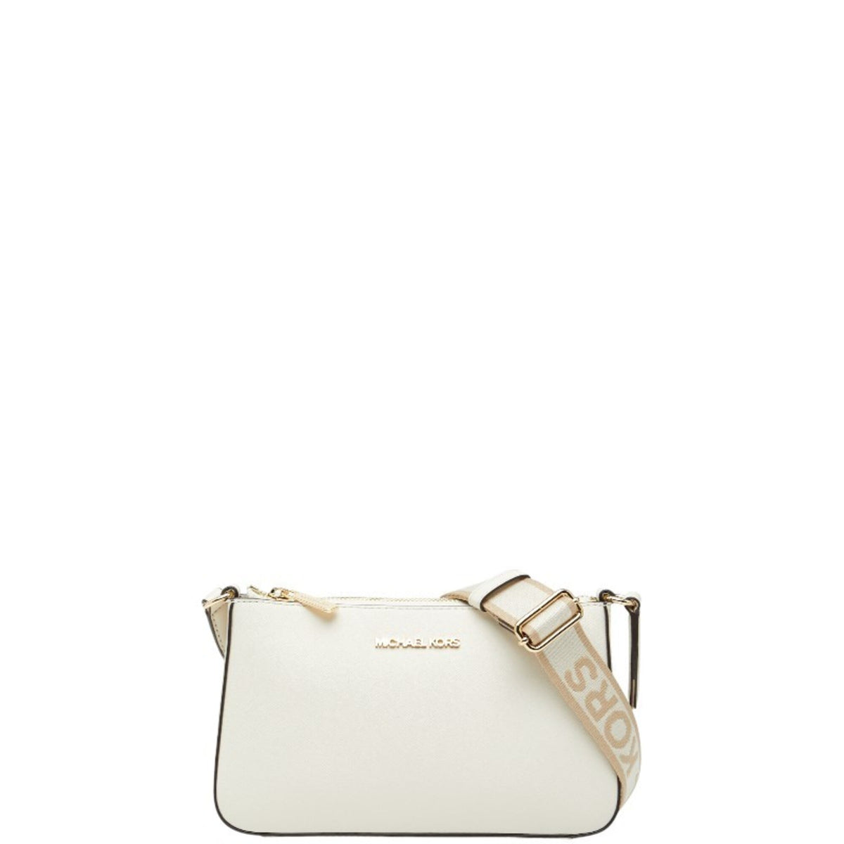 Michael Kors White Leather Pouch Shoulder Bag (Pre-Owned)