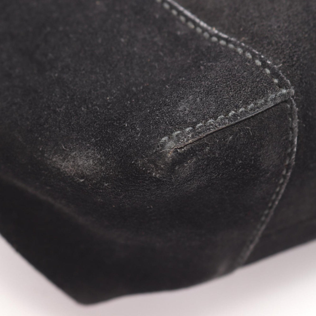 Gucci Black Suede Leather Handbag Shoulder Bag (Pre-Owned)