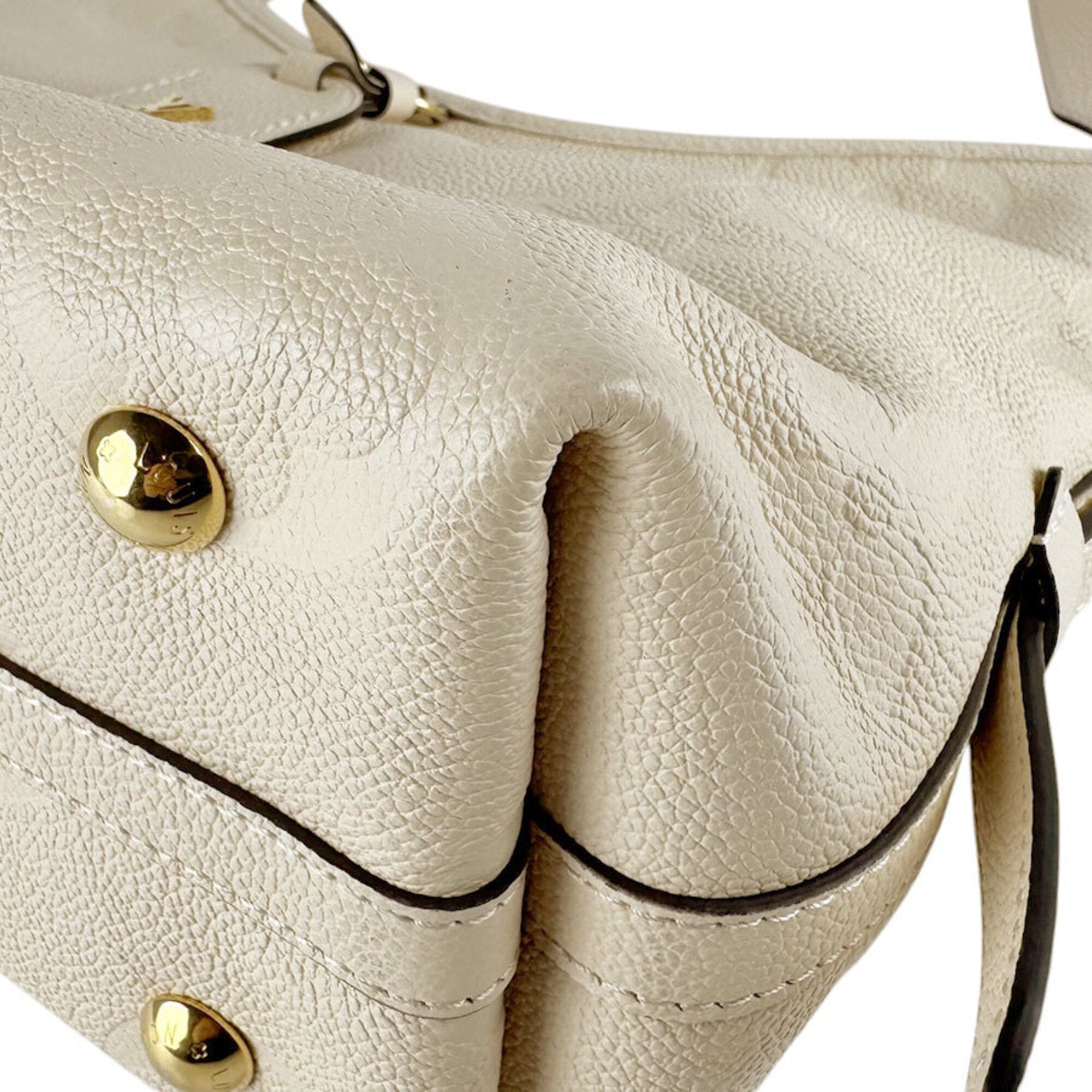 Louis Vuitton Beige Cream Monogram Empreinte Shoulder Bag (Pre-Owned)