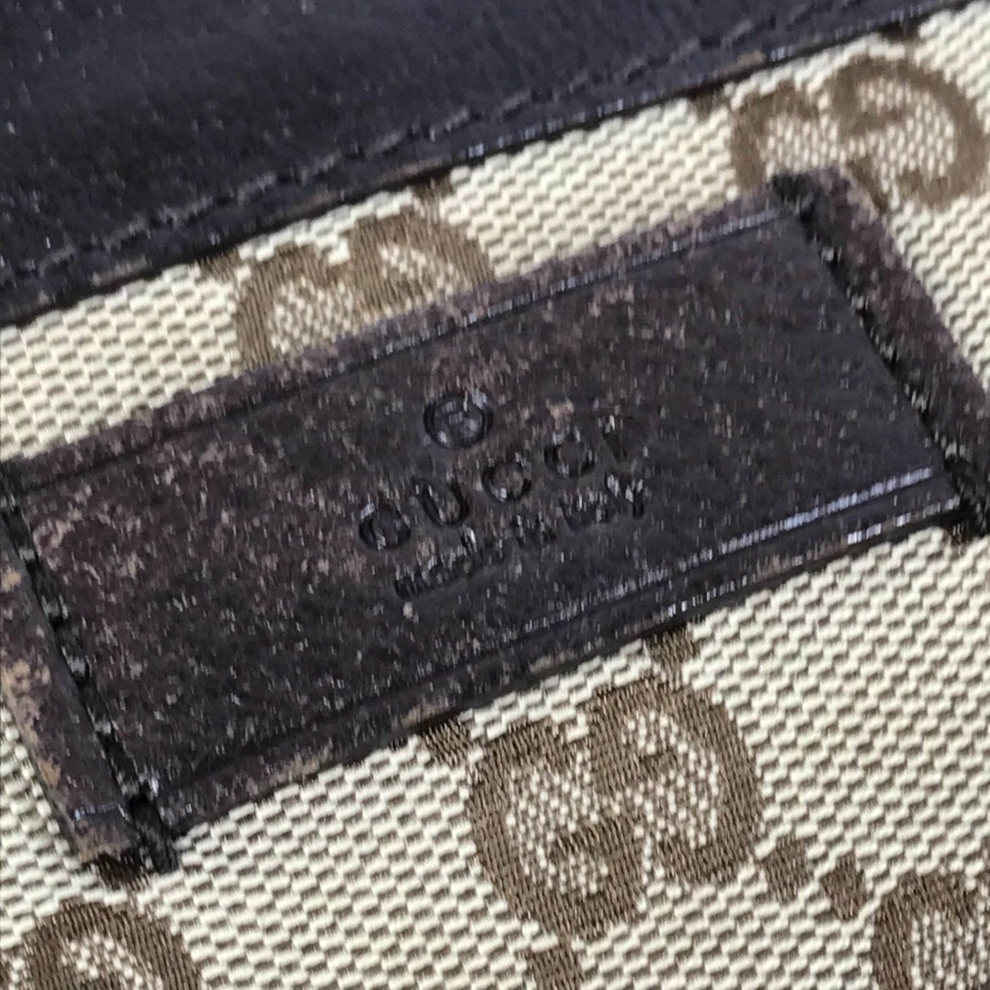 Gucci Beige Dark Brown Gg Canvas Shoulder Bag Tote Bag (Pre-Owned)