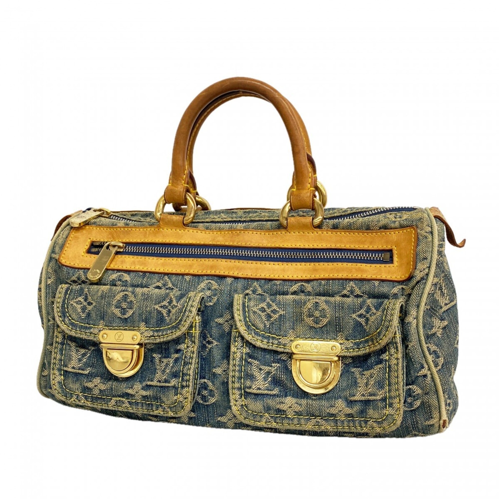 Louis Vuitton Blue Handbag (Pre-Owned)