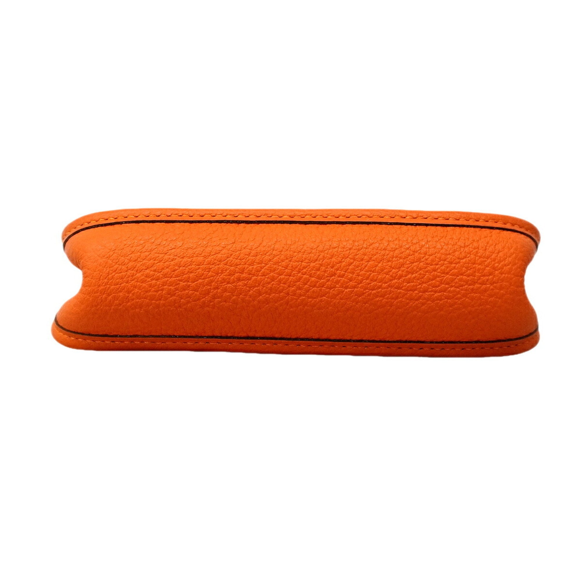 Hermes Capucine Taurillon Clemence Leather Shoulder Bag (Pre-Owned)