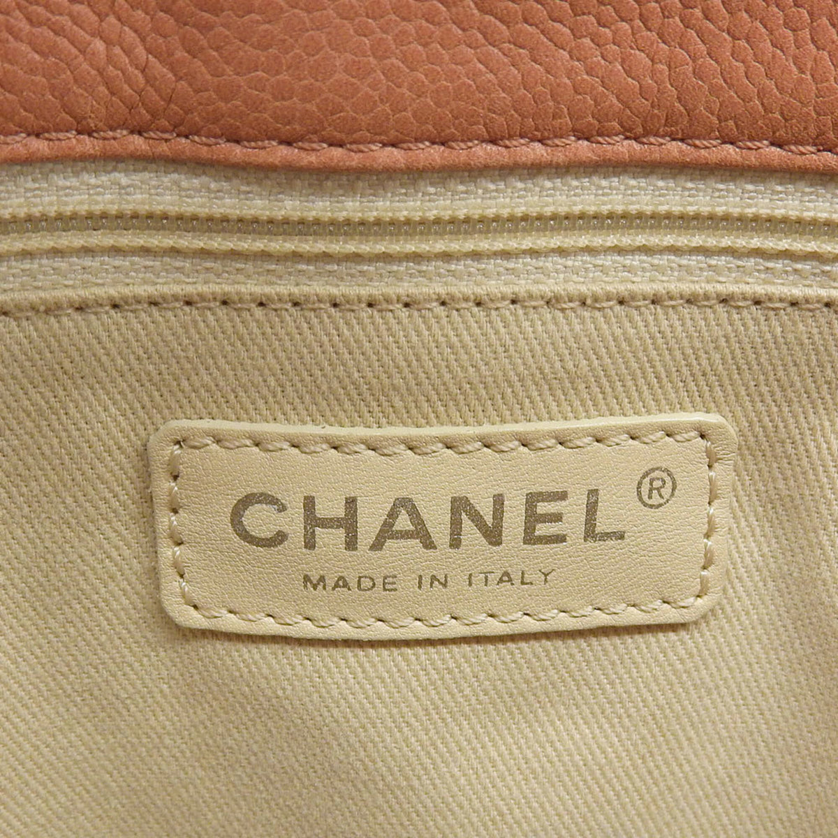 Chanel Salmon Pink Grained Calfskin Tote Bag (Pre-Owned)
