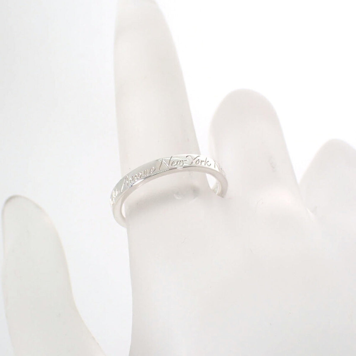 Tiffany Sterling Silver 925 Band Ring (Pre-Owned)