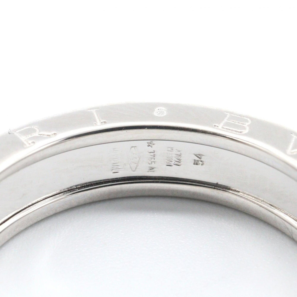 Bvlgari Silver White Gold (18K) Band Ring (Pre-Owned)