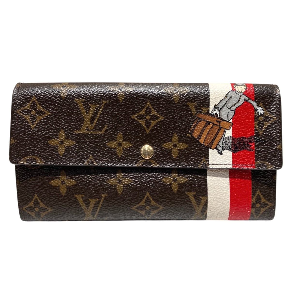 Louis Vuitton Monogram Brown Monogram Long Wallet (Bi-Fold) (Pre-Owned)