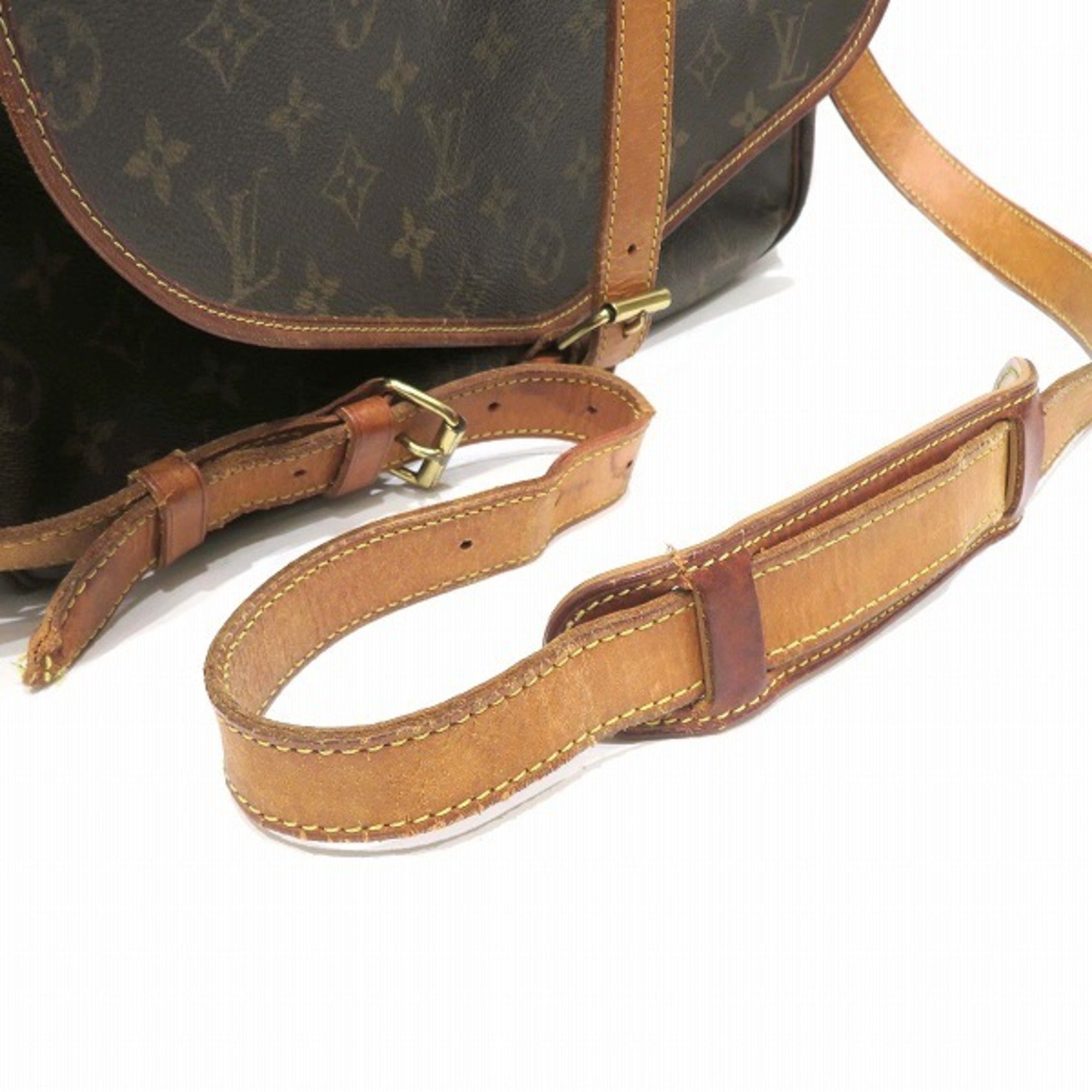 Louis Vuitton Brown Monogram Handbag Messenger Bag Shoulder Bag (Pre-Owned)