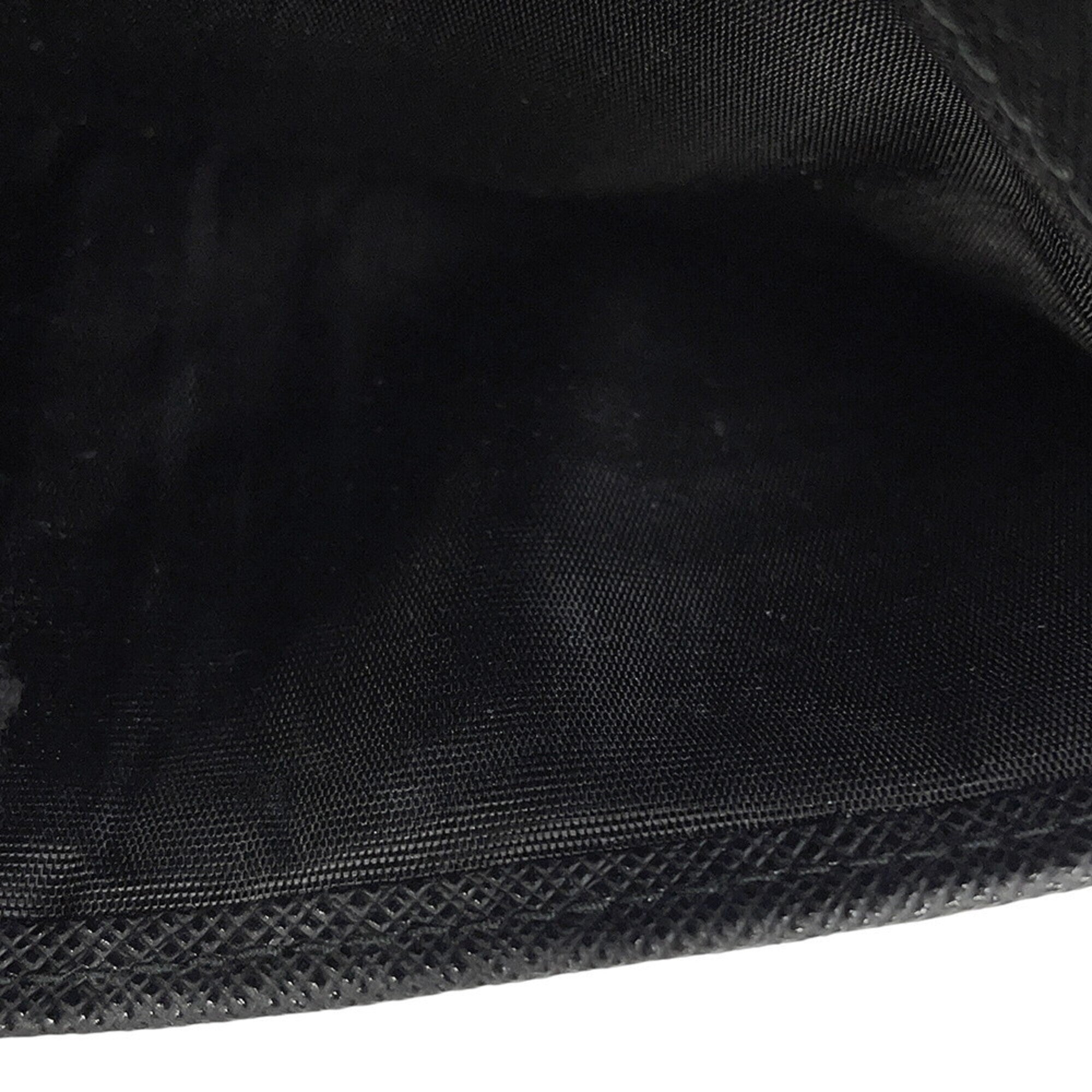 Prada Black Saffiano Leather Long Wallet (Bi-Fold) (Pre-Owned)