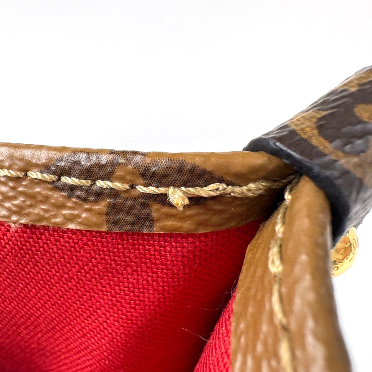 Louis Vuitton Brown Monogram Reverse Shoulder Bag Tote Bag (Pre-Owned)