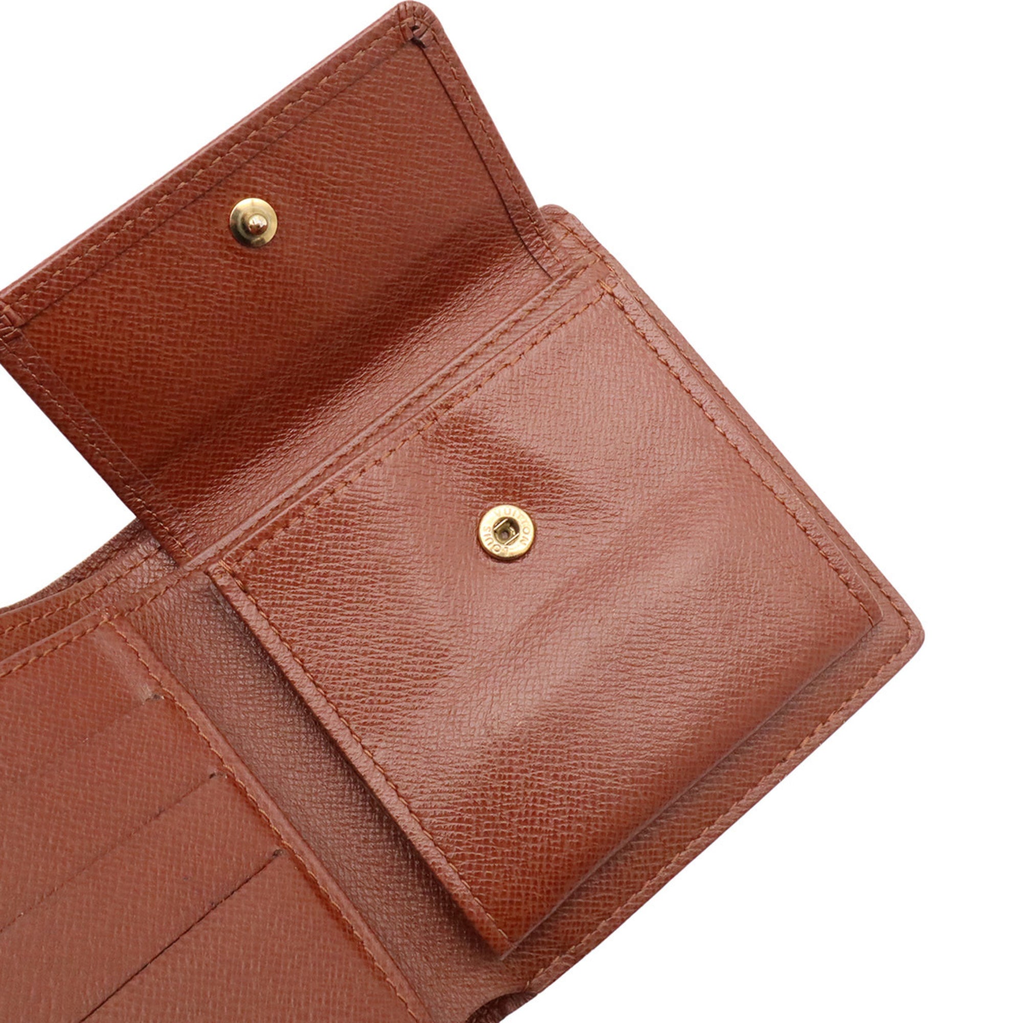 Louis Vuitton Brown Monogram Canvas Wallet (Bi-Fold) (Pre-Owned)