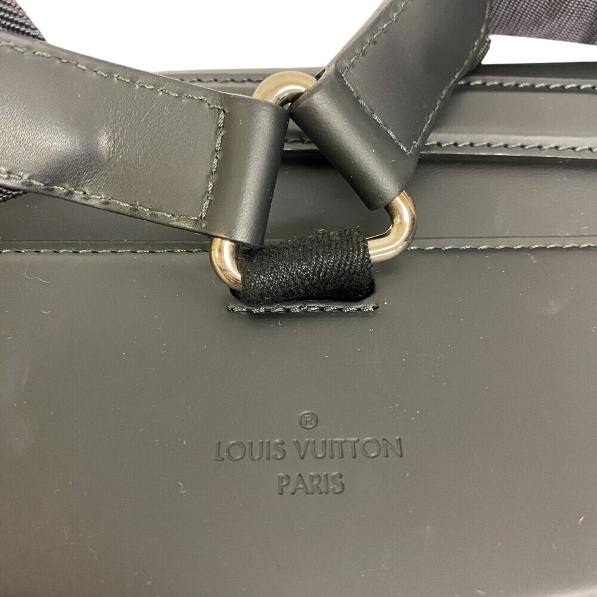 Louis Vuitton Damier Cobalt Gray Leather Backpack (Pre-Owned)