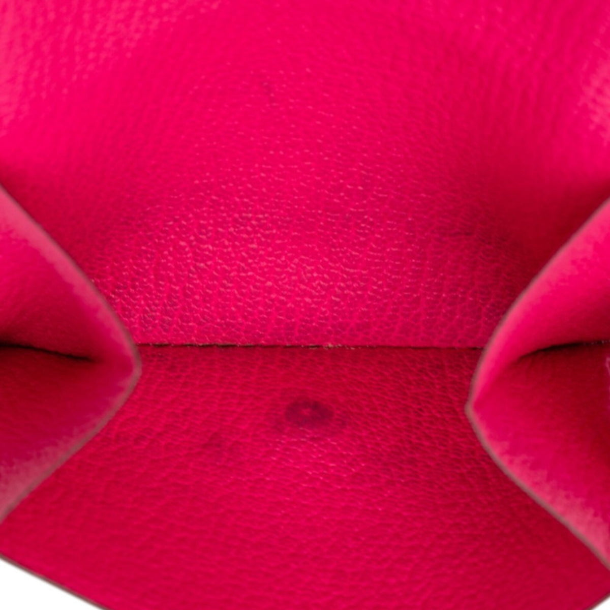 Hermes Pink Rose Shocking Chevre Leather Wallet (Tri-Fold) (Pre-Owned)